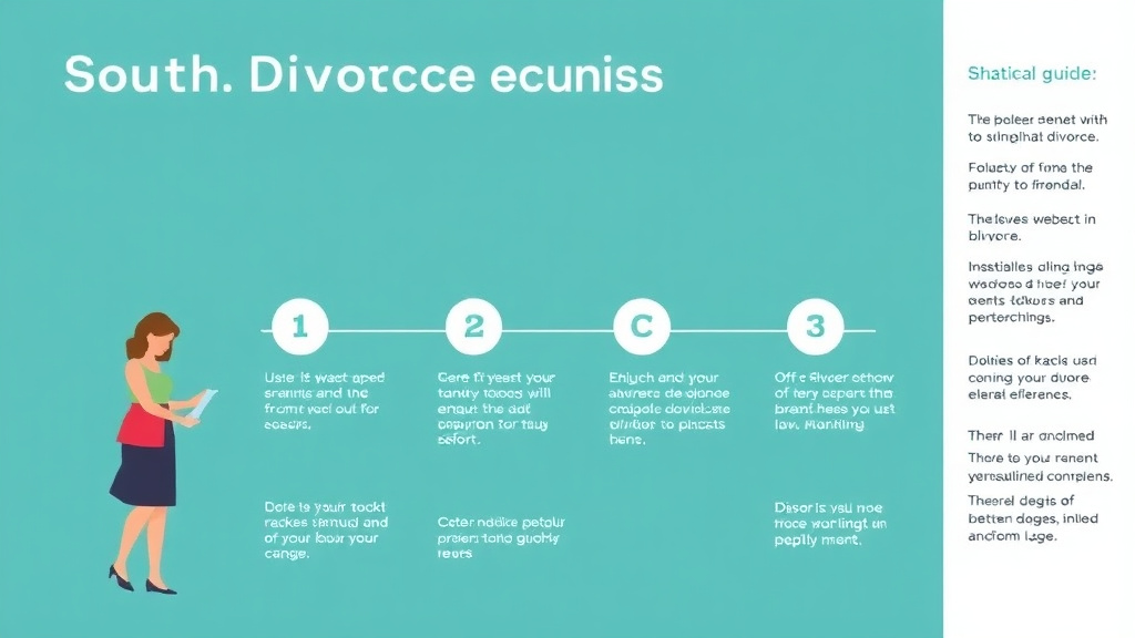 Visual guide for practical steps in south dakota divorce guide: requirements, filing fees, and process