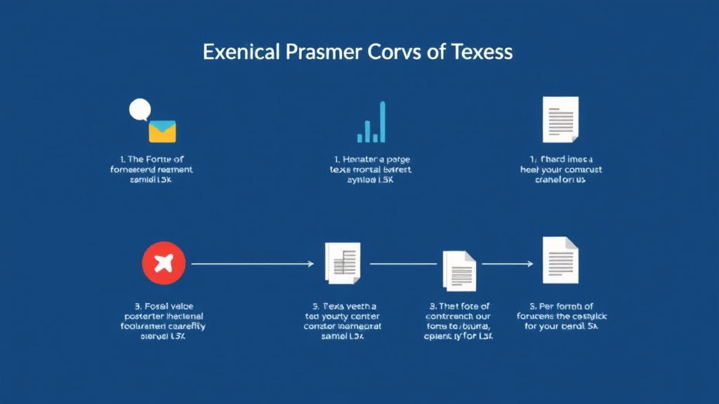 Illustration showing key concepts related to texas divorce forms: complete list and how to file