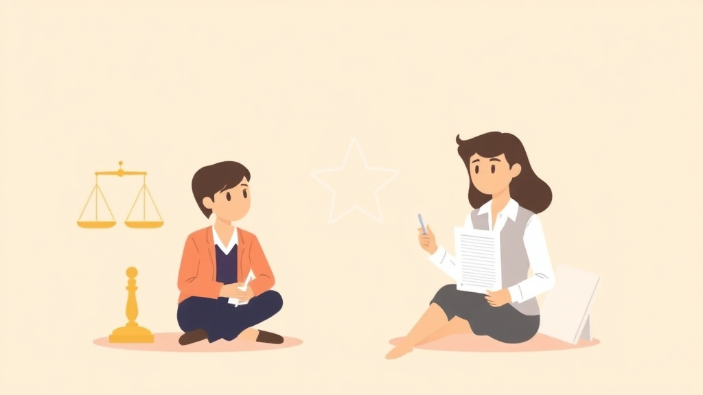 Illustration showing key concepts related to texas divorce guide: requirements, filing fees, and process