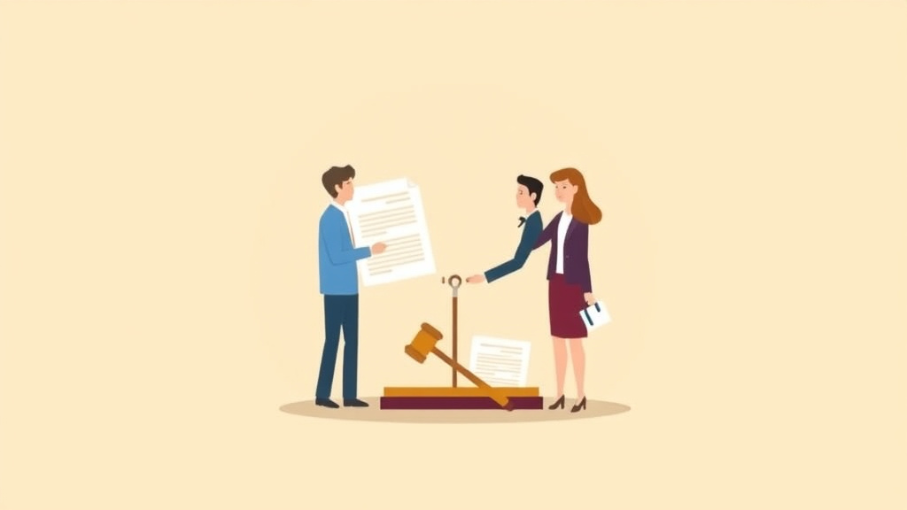 Illustration showing key concepts related to utah divorce forms: complete list and how to file