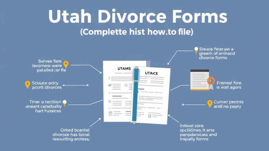 Visual guide for practical steps in utah divorce forms: complete list and how to file