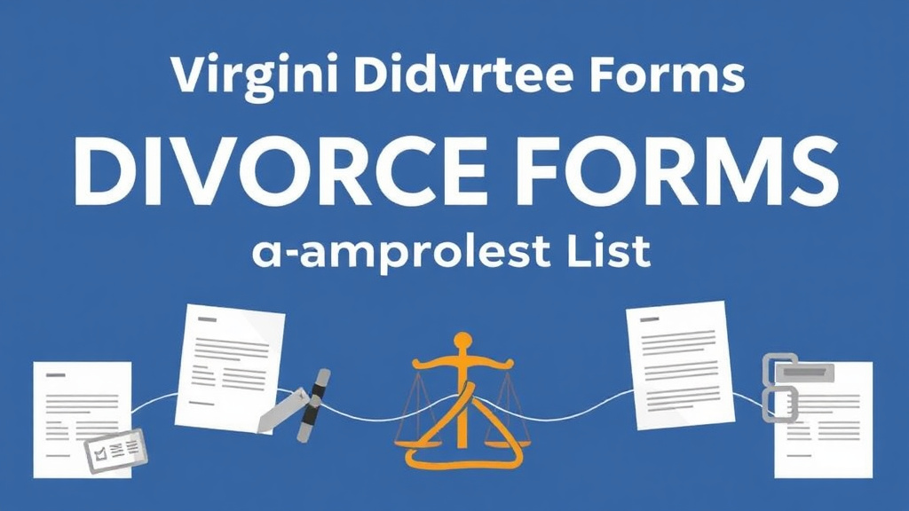 Visual guide for practical steps in virginia divorce forms: complete list and how to file