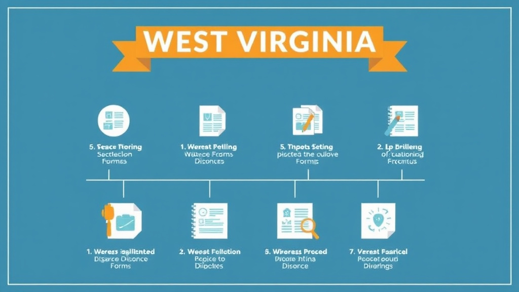 Visual guide for practical steps in west virginia divorce forms: complete list and how to file