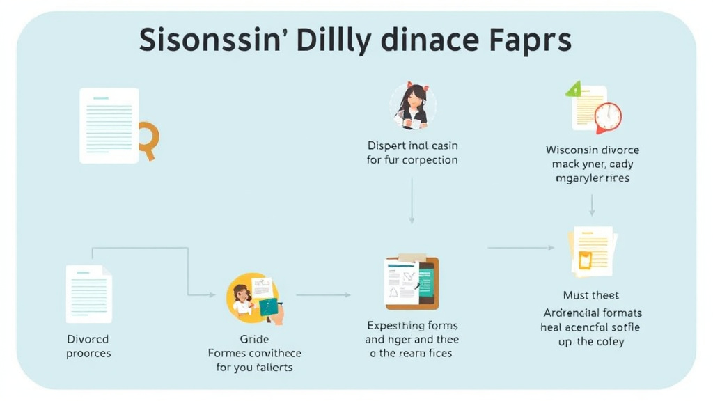 Visual guide for practical steps in wisconsin divorce forms: complete list and how to file