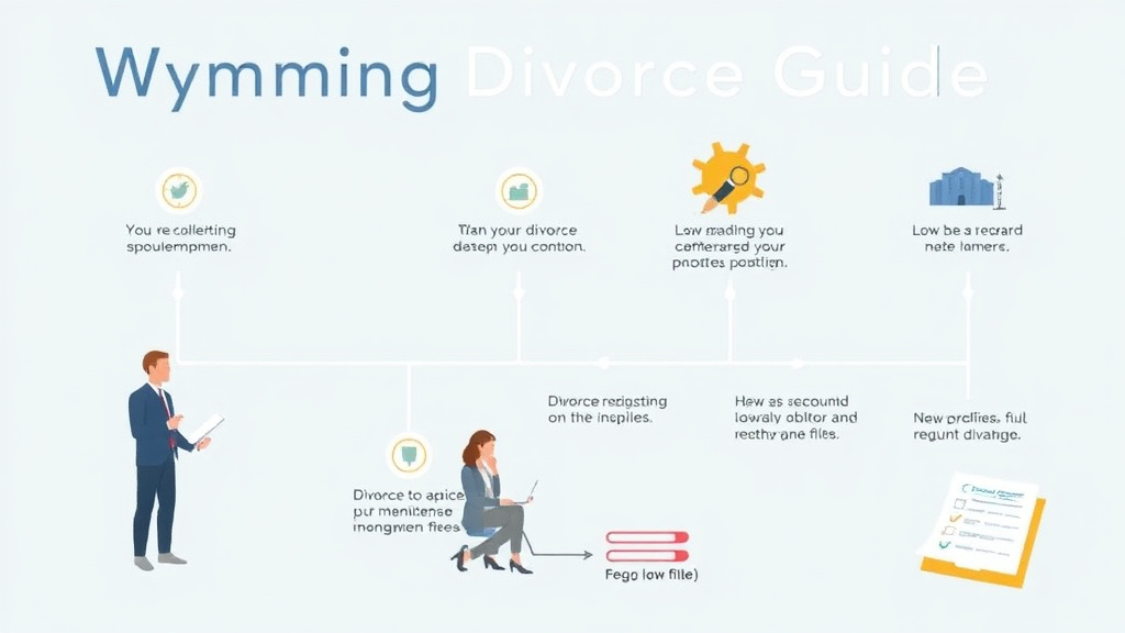 Visual guide for practical steps in wyoming divorce guide: requirements, filing fees, and process