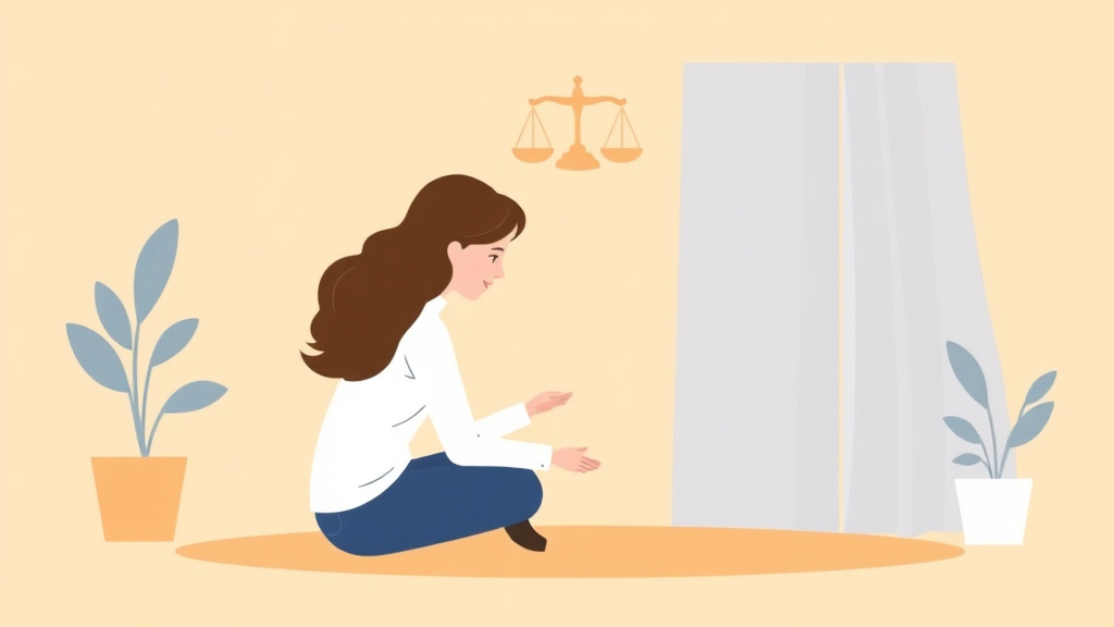 Illustration showing key concepts related to online uncontested divorce: how the digital process works