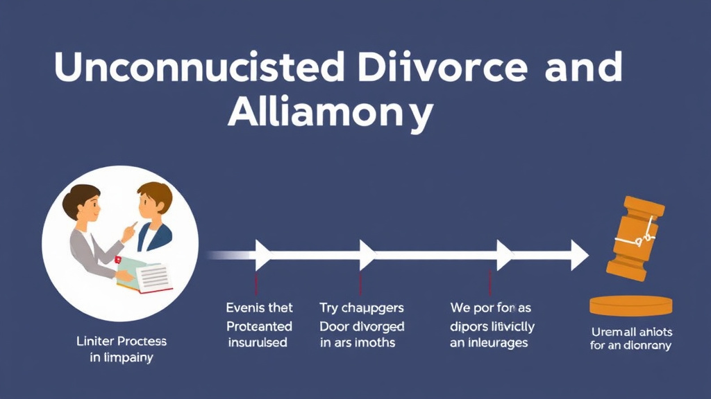 Visual guide for practical steps in uncontested divorce and alimony: agreeing on support