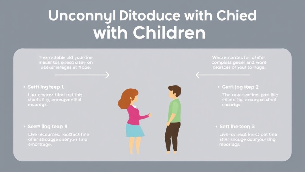 Visual guide for practical steps in uncontested divorce with children: what agreements you need
