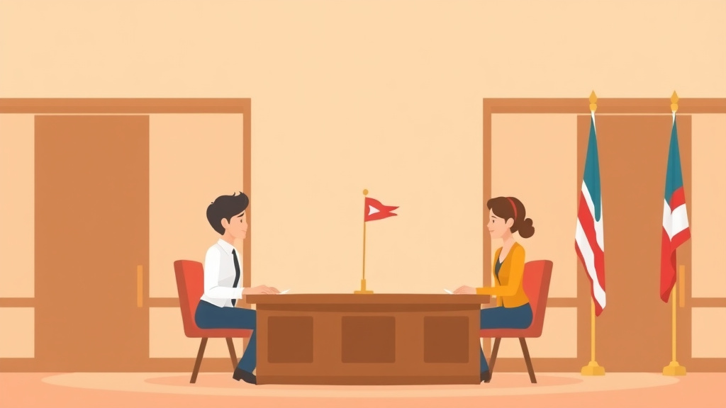 Illustration showing key concepts related to the uncontested divorce court hearing: what to expect