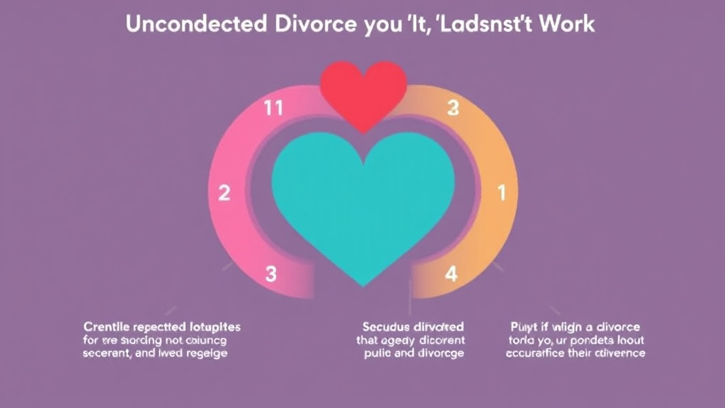 Visual guide for practical steps in disadvantages of uncontested divorce: when it doesn't work