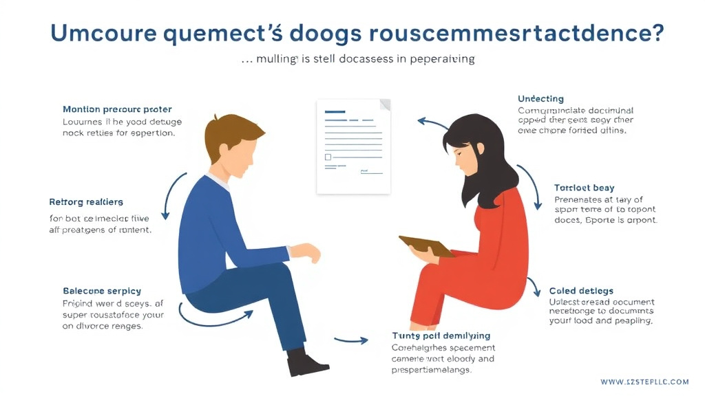 Visual guide for practical steps in uncontested divorce document preparation: how services help
