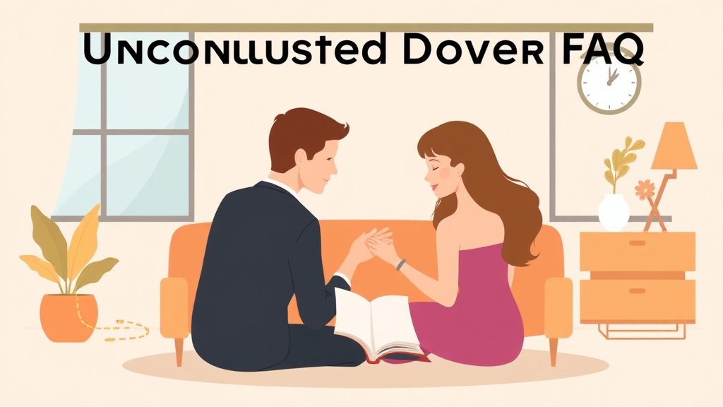 Illustration showing key concepts related to uncontested divorce faq: 25 common questions answered