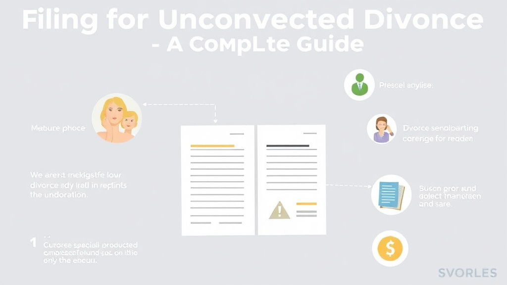 Visual guide for practical steps in filing for uncontested divorce: a complete guide