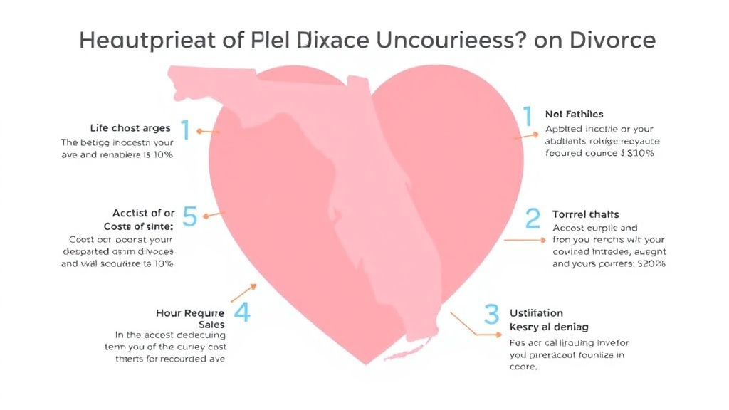 Visual guide for practical steps in uncontested divorce in florida: requirements, cost, and process
