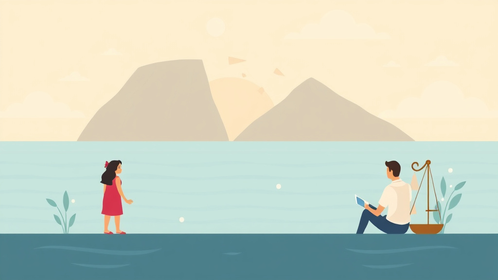 Illustration showing key concepts related to uncontested divorce in hawaii: requirements, cost, and process