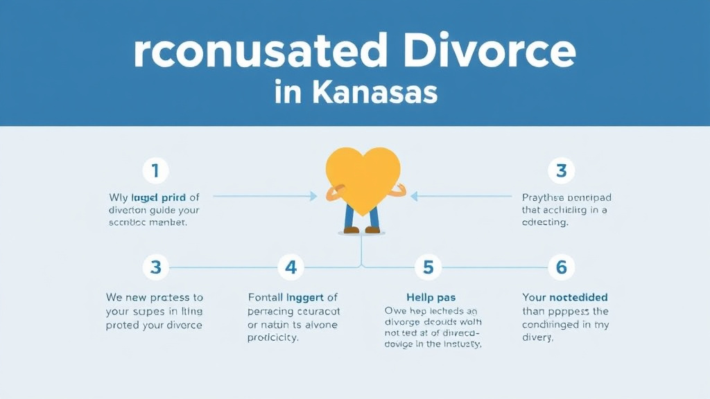 Visual guide for practical steps in uncontested divorce in kansas: requirements, cost, and process