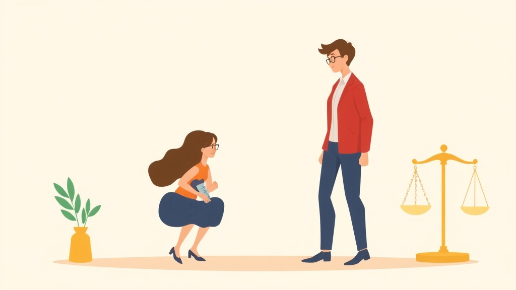 Illustration showing key concepts related to uncontested divorce in kentucky: requirements, cost, and process