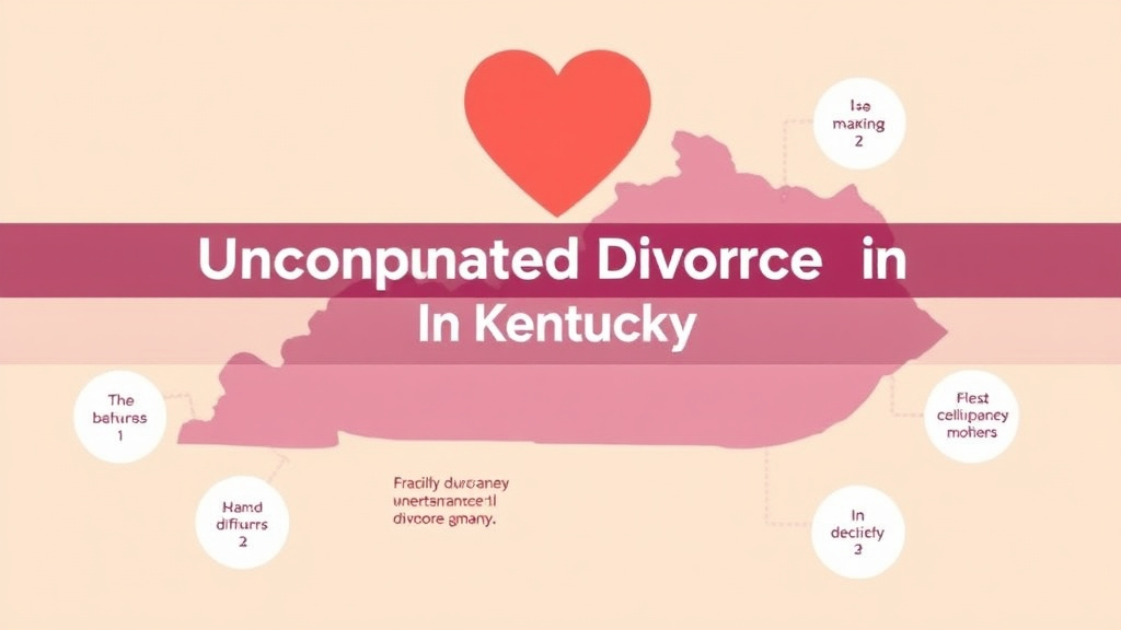 Visual guide for practical steps in uncontested divorce in kentucky: requirements, cost, and process