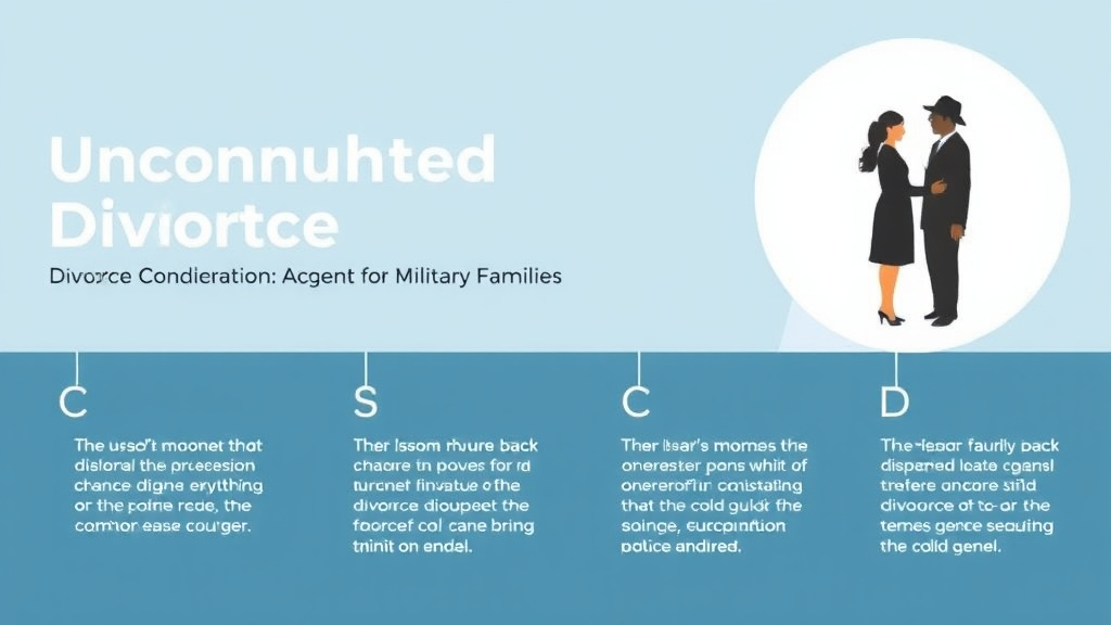 Visual guide for practical steps in uncontested divorce for military families: special considerations