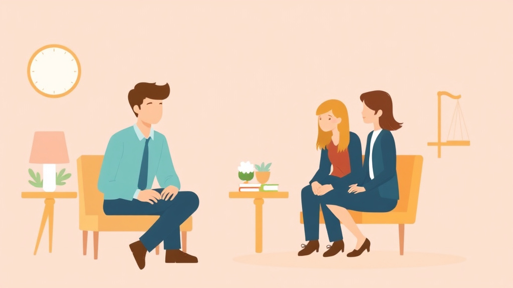 Illustration showing key concepts related to uncontested divorce in missouri: requirements, cost, and process