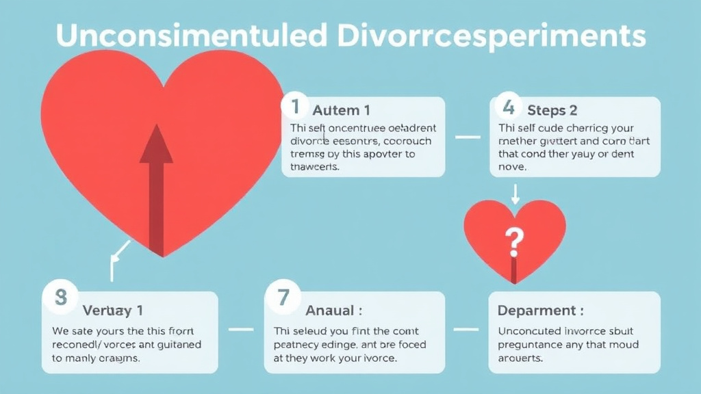 Visual guide for practical steps in uncontested divorce requirements: do you qualify