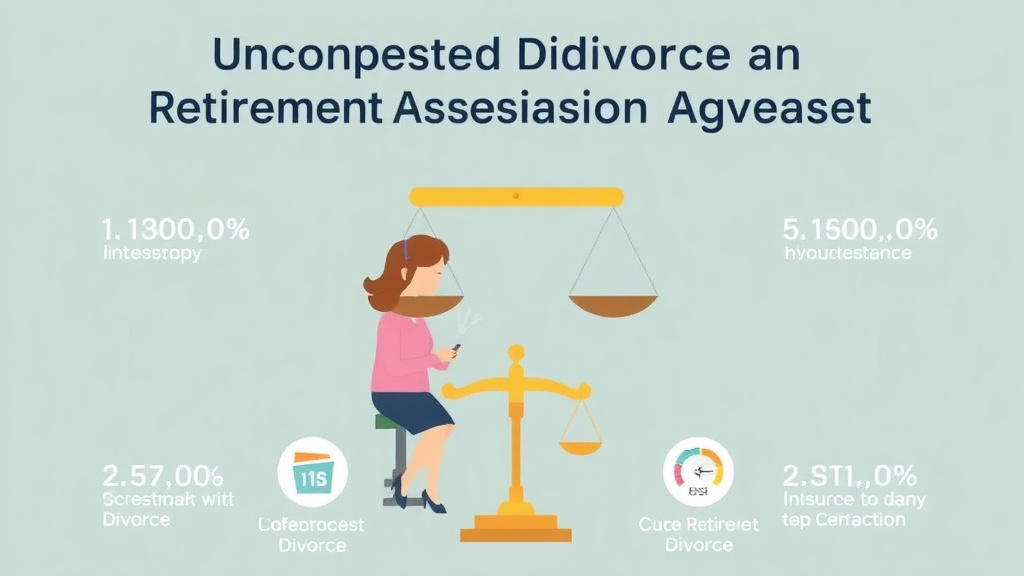 Visual guide for practical steps in uncontested divorce and retirement accounts: division agreement