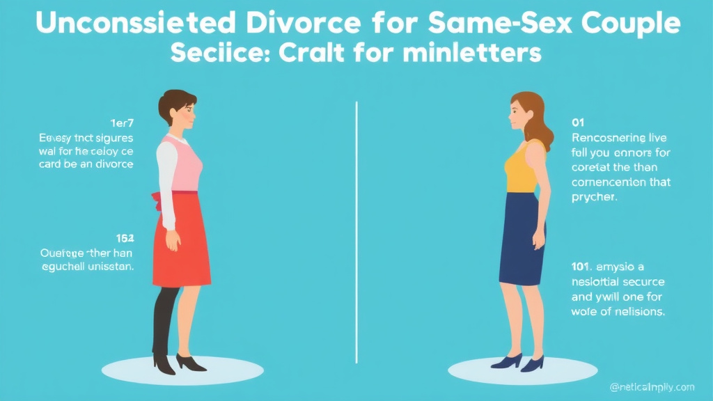 Visual guide for practical steps in uncontested divorce for same-sex couples: special considerations