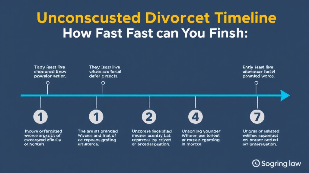 Visual guide for practical steps in uncontested divorce timeline: how fast can you finish