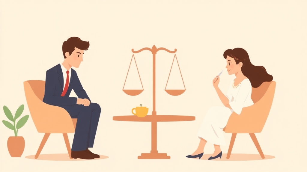 Illustration showing key concepts related to uncontested divorce vs annulment: which is right