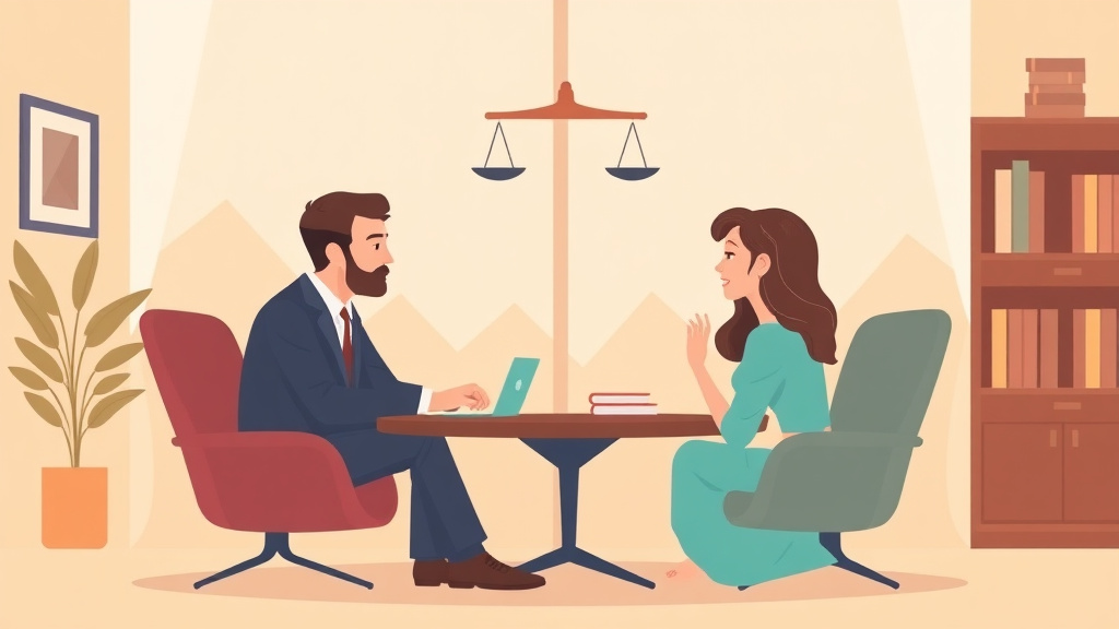 Illustration showing key concepts related to uncontested divorce when you own a business together